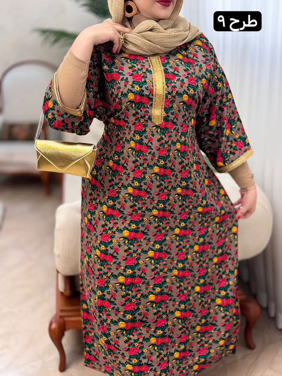 پیراهن نخ طلاکوب 3121